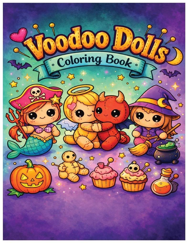Voodoo Dolls Coloring Book