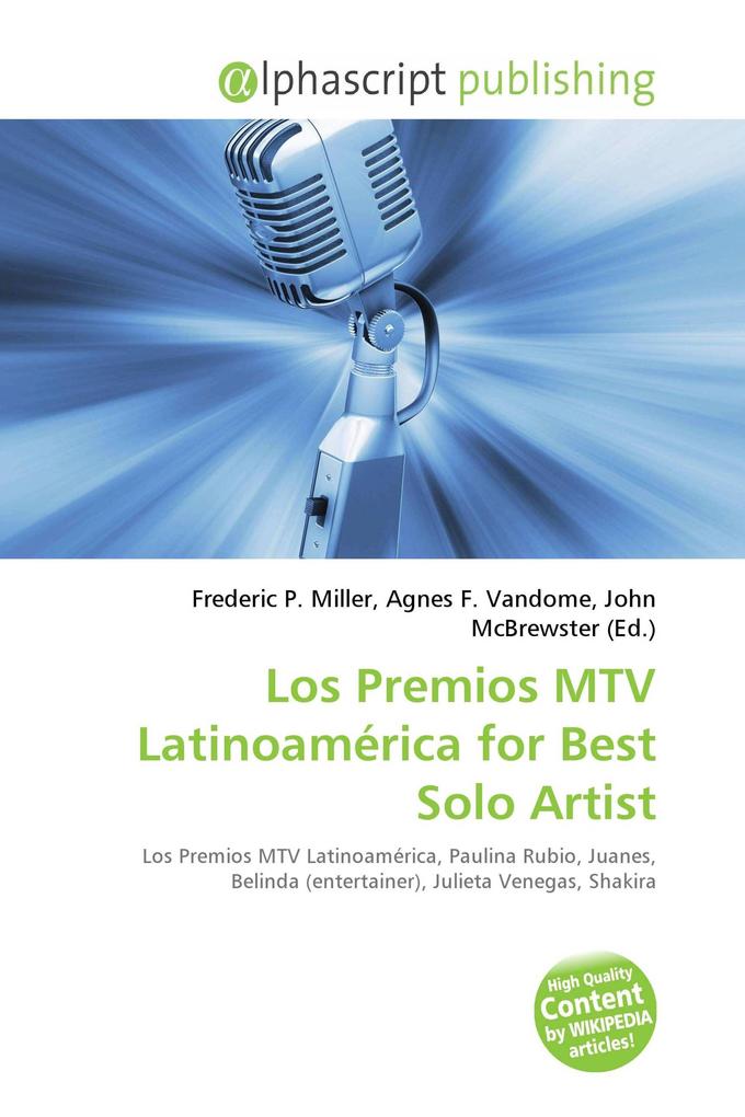 Los Premios MTV Latinoamérica for Best Solo Artist