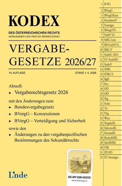 KODEX Vergabegesetze 2026/27