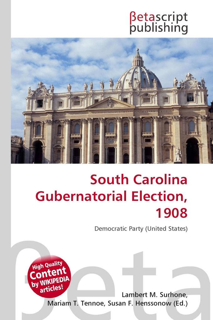 South Carolina Gubernatorial Election 1908