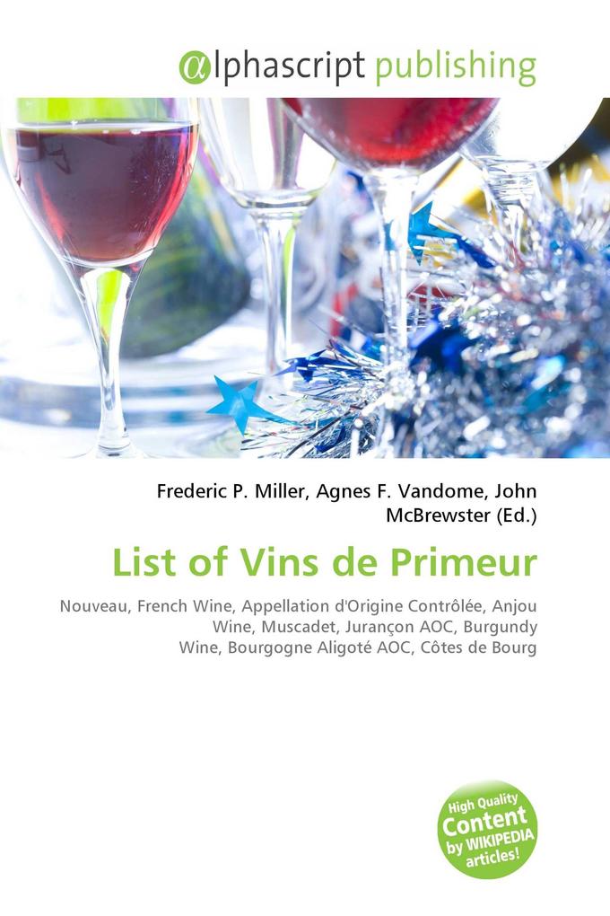 List of Vins de Primeur