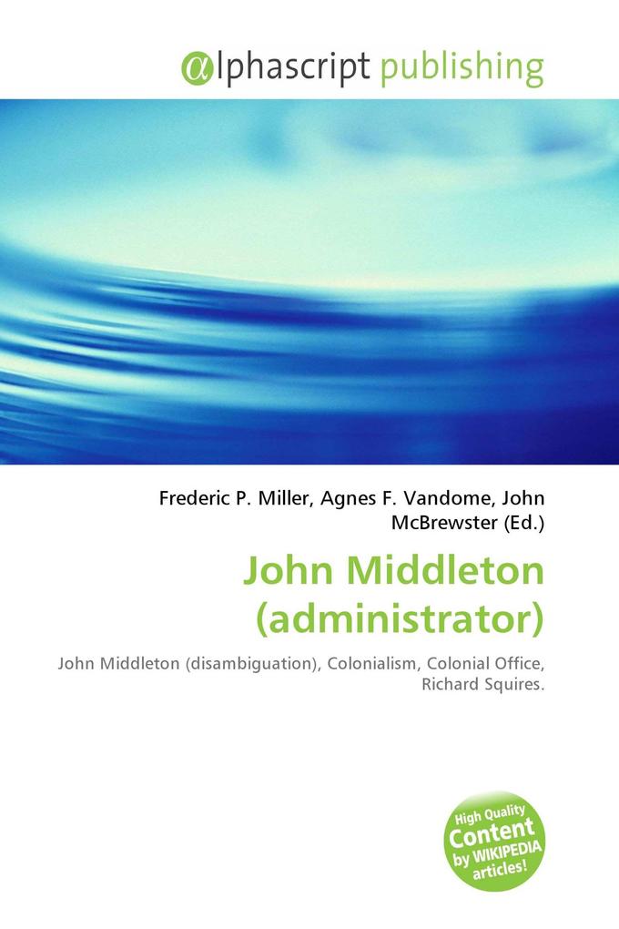 John Middleton (administrator)