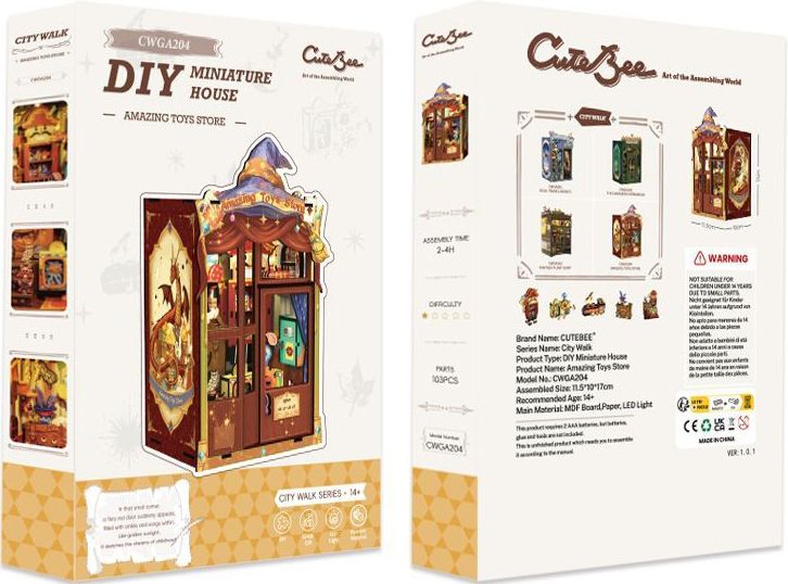 Book Nook - Amazing Toy Store - 12x17cm