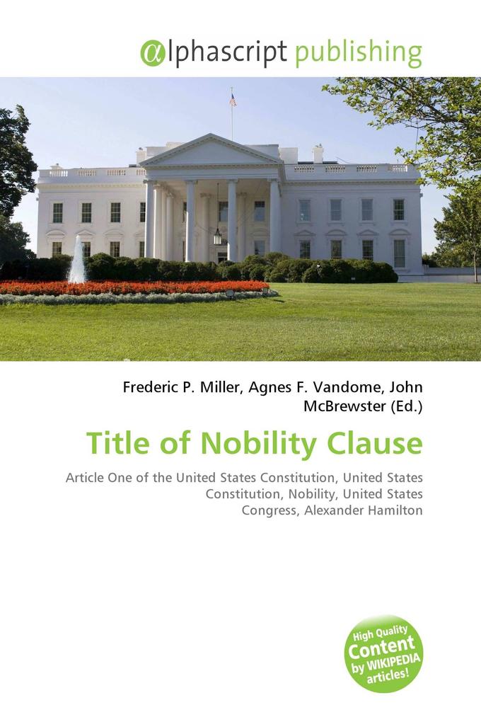 Title of Nobility Clause