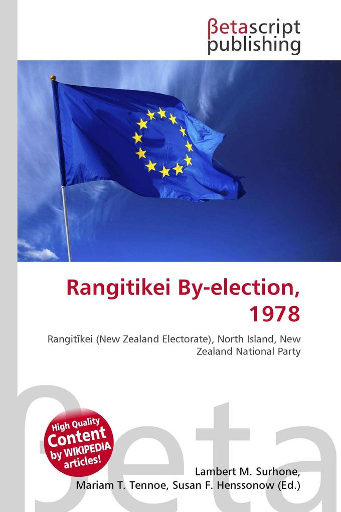 Rangitikei By-election 1978