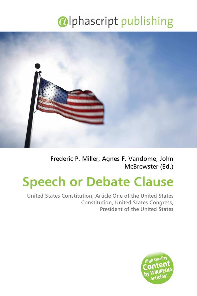 Speech or Debate Clause