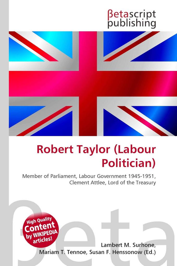 Robert Taylor (Labour Politician)