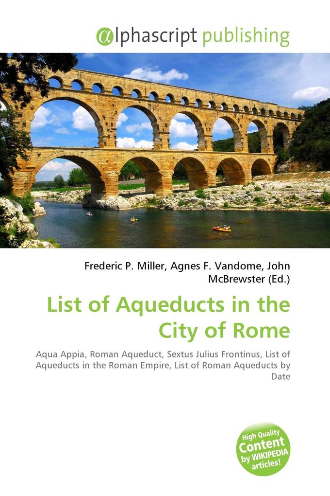 List of Aqueducts in the City of Rome
