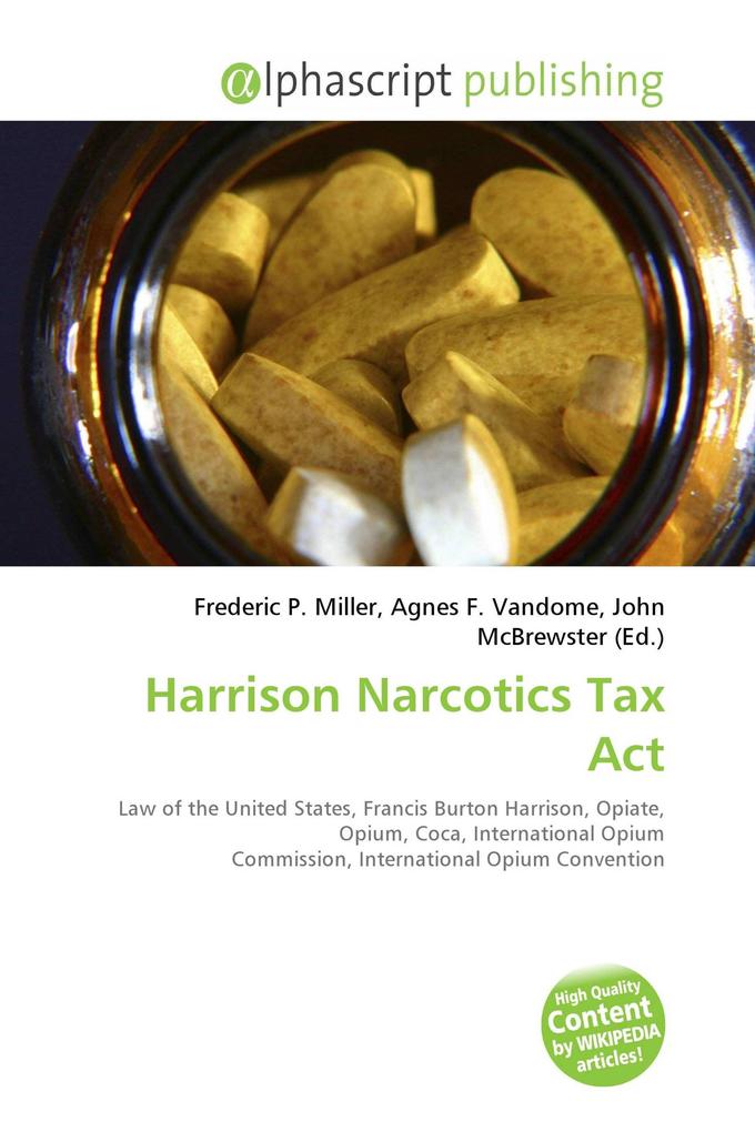 Harrison Narcotics Tax Act