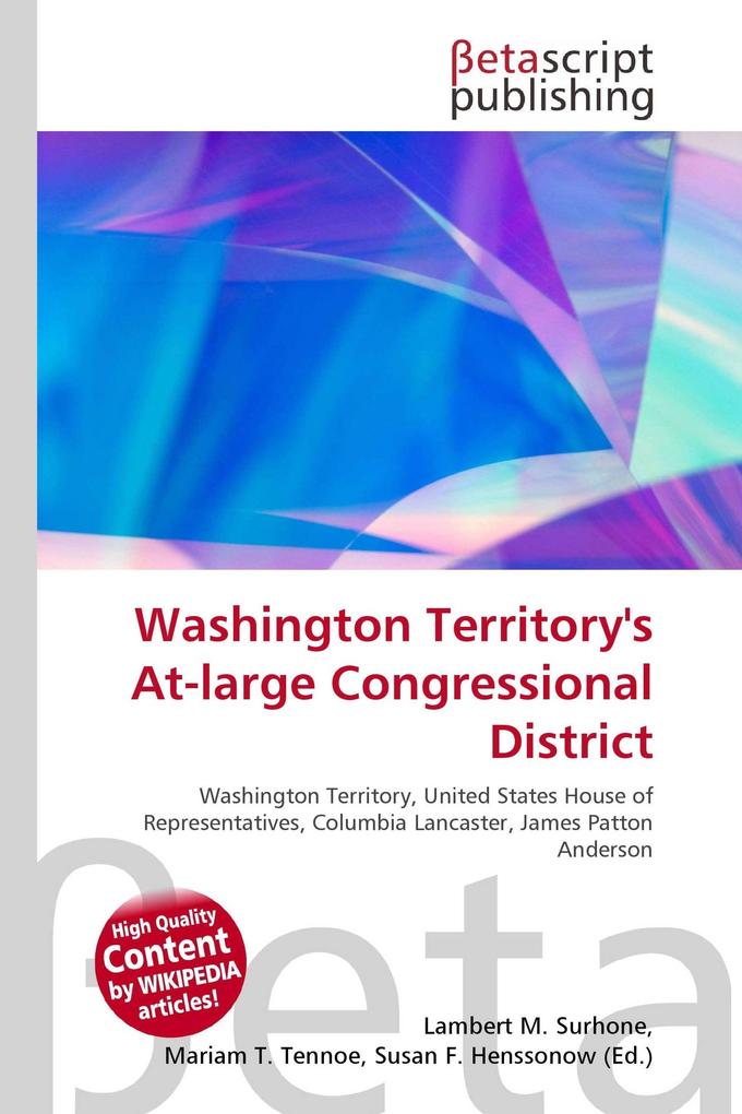 Washington Territory's At-large Congressional District