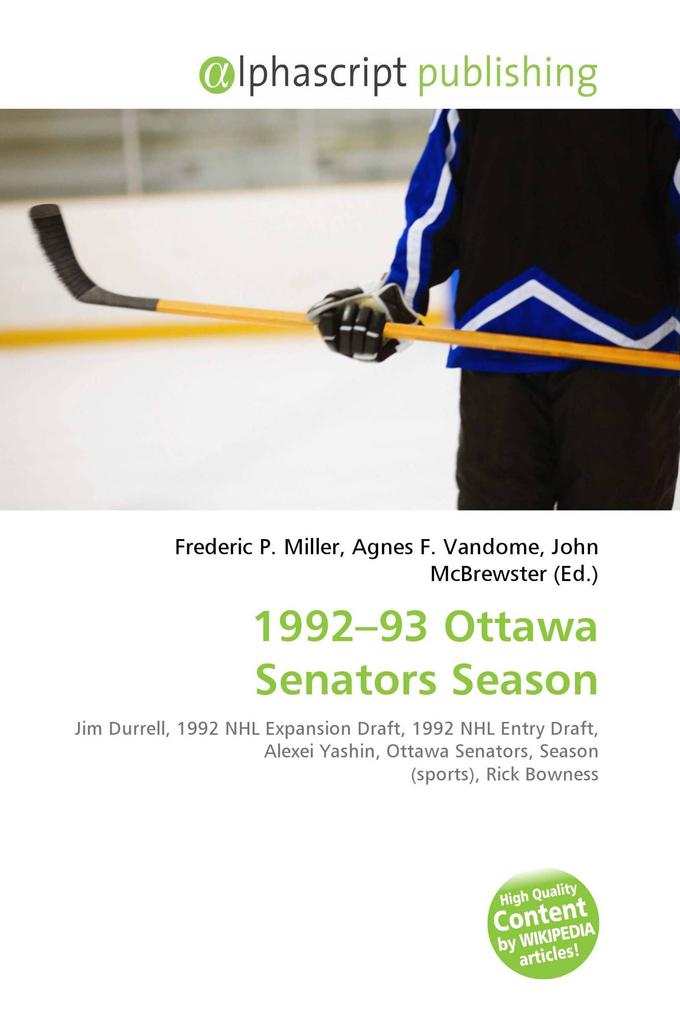 1992-93 Ottawa Senators Season