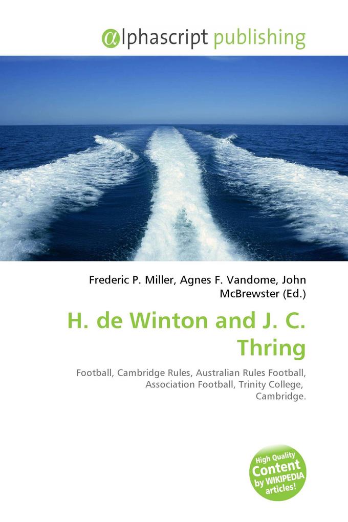 H. de Winton and J. C. Thring