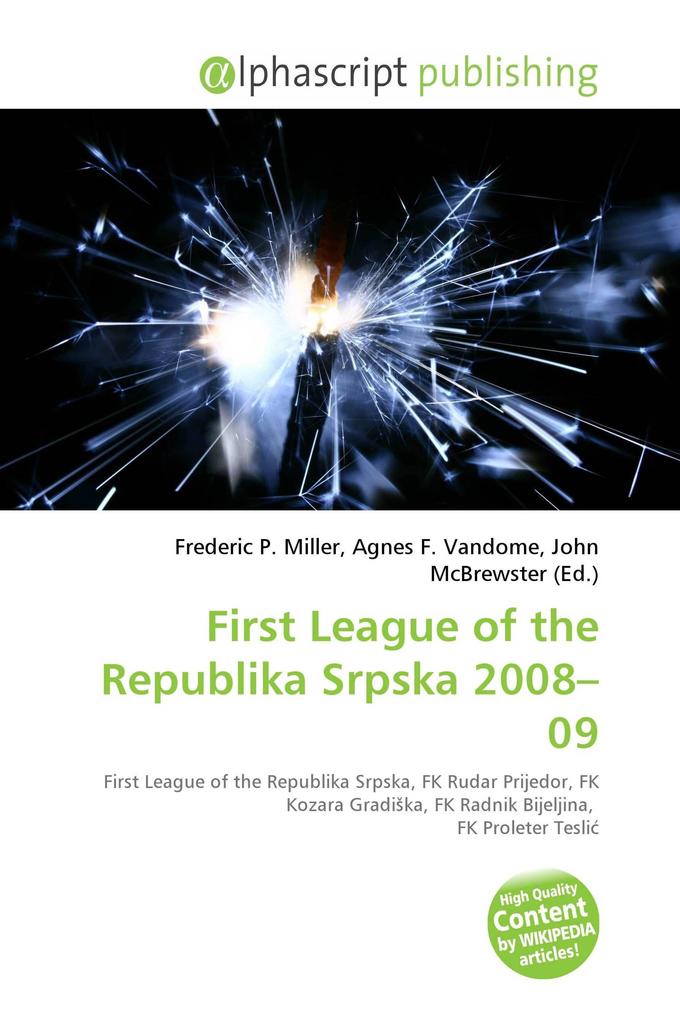First League of the Republika Srpska 2008-09