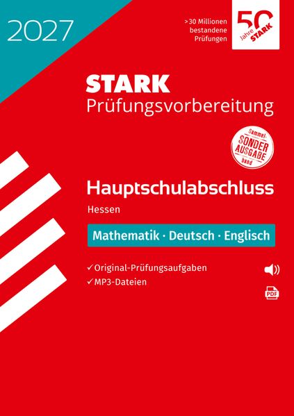 STARK Mathematik Deutsch Englisch - Hauptschulabschluss 2027 Hessen - Prüfungsvorbereitung
