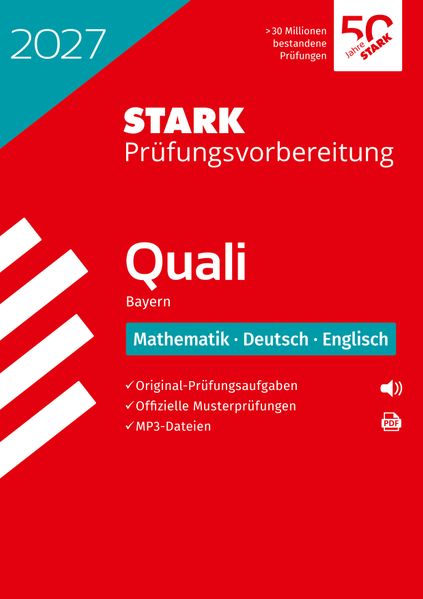 STARK Mathematik Deutsch Englisch 9. Klasse - Quali Mittelschule 2027 Bayern - Prüfungsvorbereitung