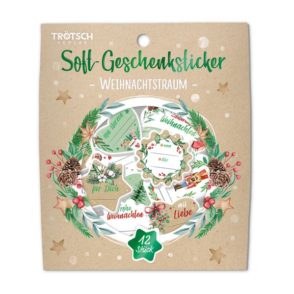 TRÖTSCH - Soft-Geschenksticker Weihnachtstraum