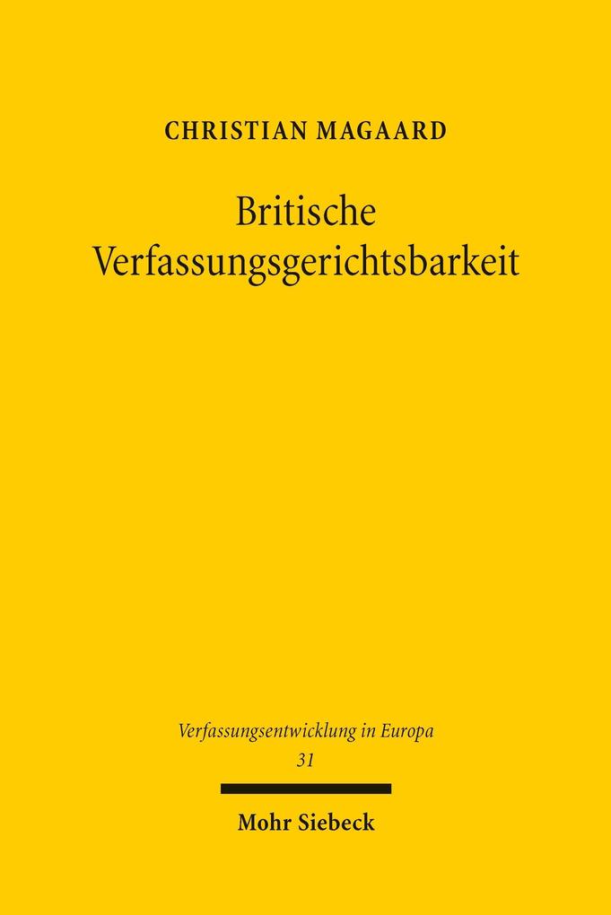Britische Verfassungsgerichtsbarkeit