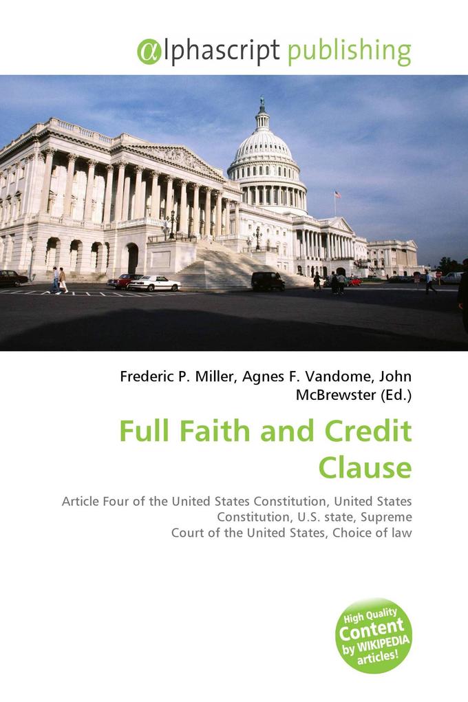 Full Faith and Credit Clause