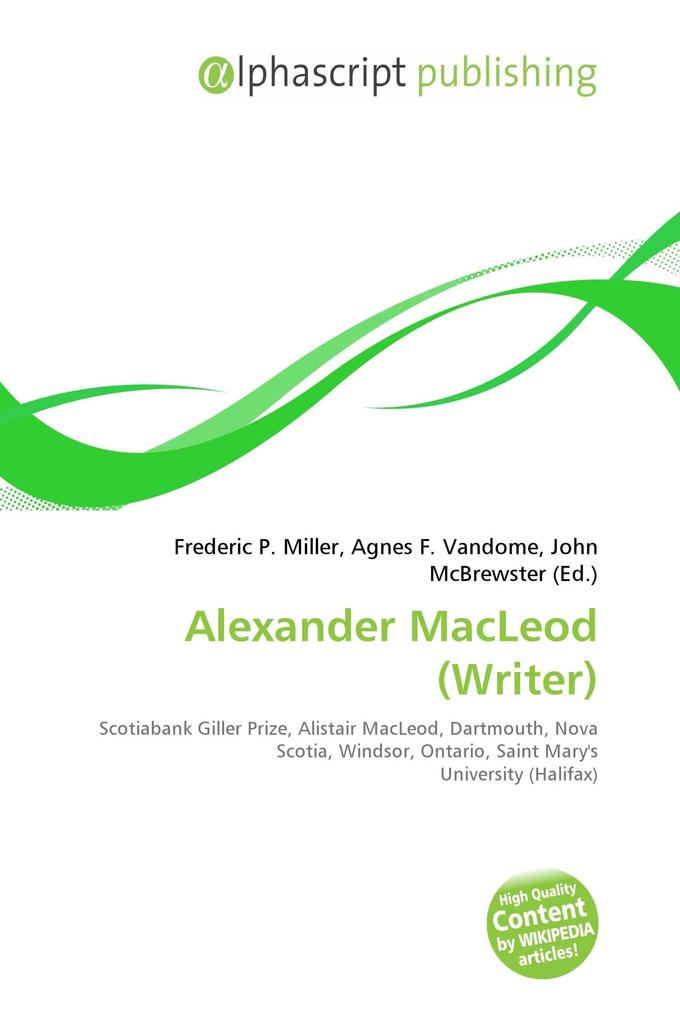 Alexander MacLeod (Writer)