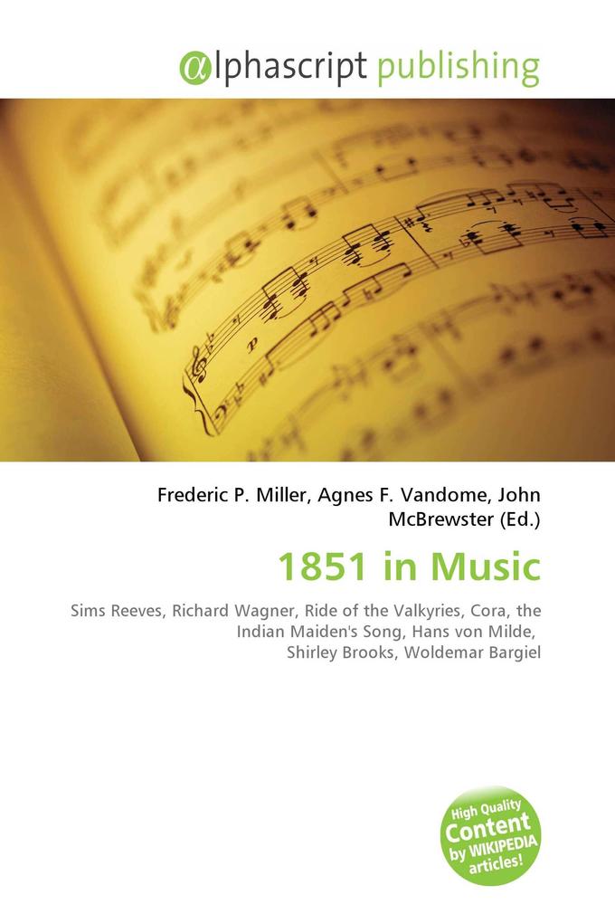 1851 in Music