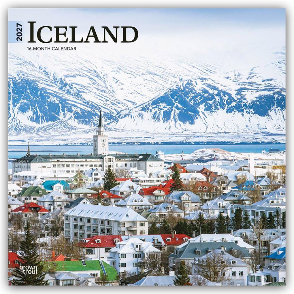 Iceland - Island 2027 - 16-Monatskalender
