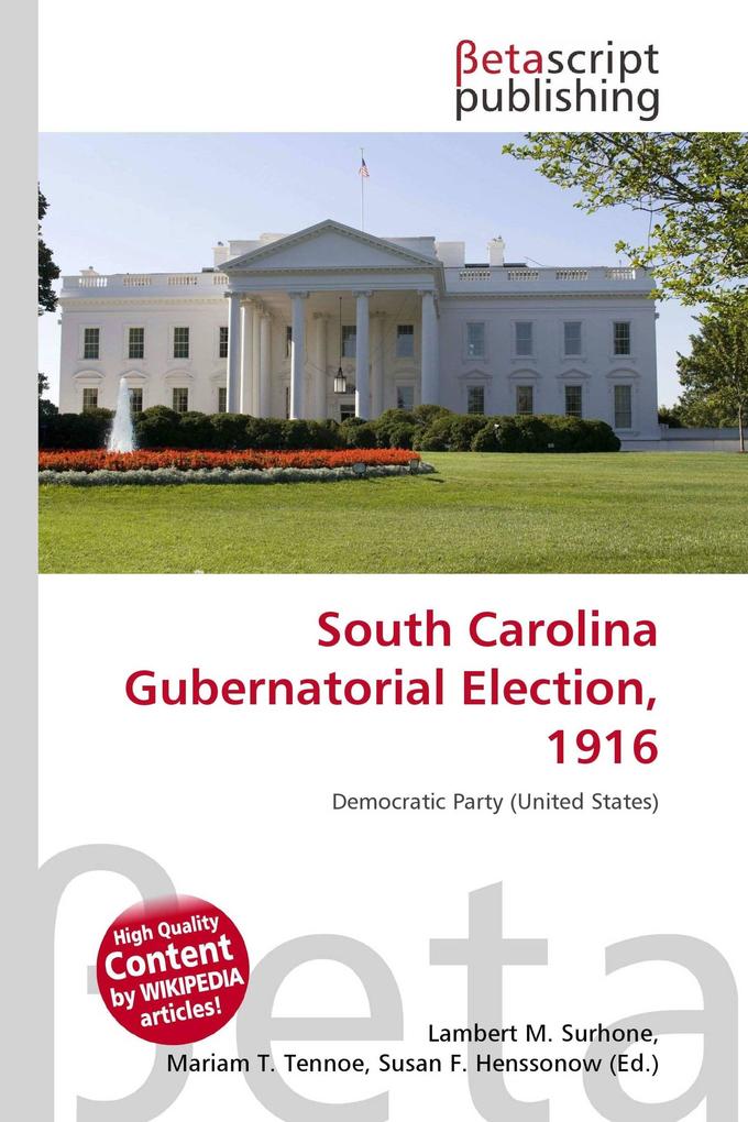 South Carolina Gubernatorial Election 1916