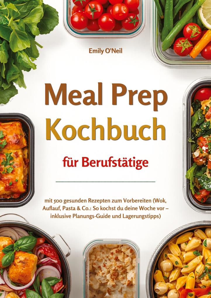 Meal Prep für Berufstätige mit 500 gesunden Rezepten zum Vorbereiten (Wok Auflauf Pasta & Co.: So kochst du deine Woche vor - inklusive Planungs-Guide und Lagerungstipps)