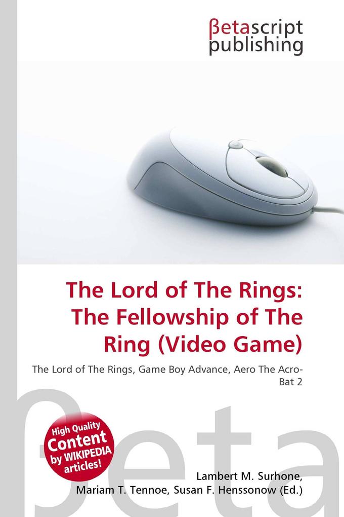 The Lord of The Rings: The Fellowship of The Ring (Video Game)