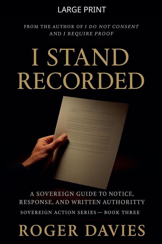 I Stand Recorded