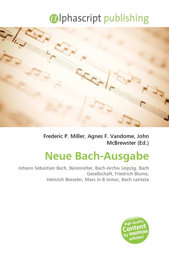 Neue Bach-Ausgabe