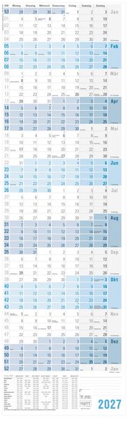 Wandkalender hochkant 2027