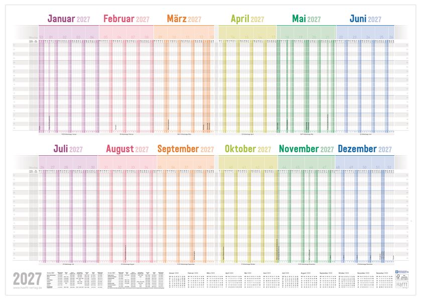 Urlaubs-/Team-Kalender A1+ 2027