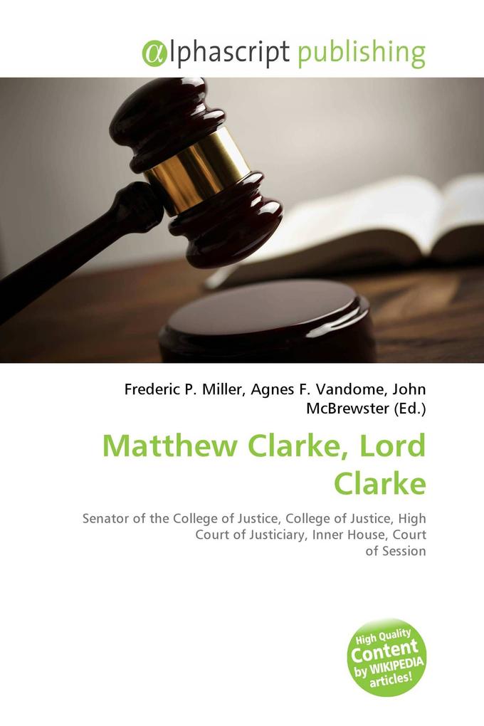 Matthew Clarke Lord Clarke