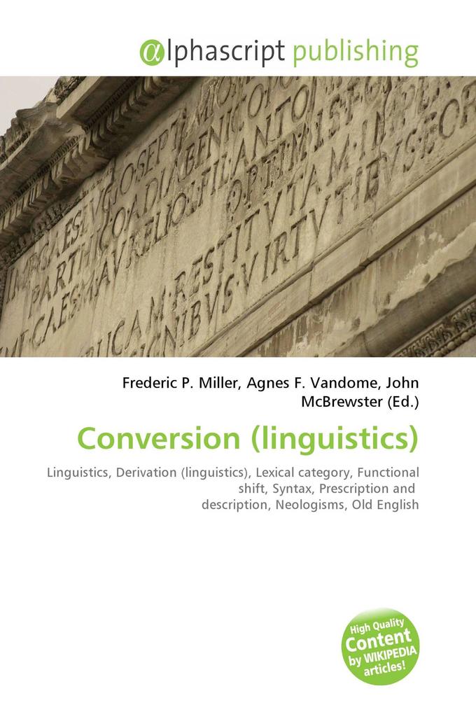 Conversion (linguistics)
