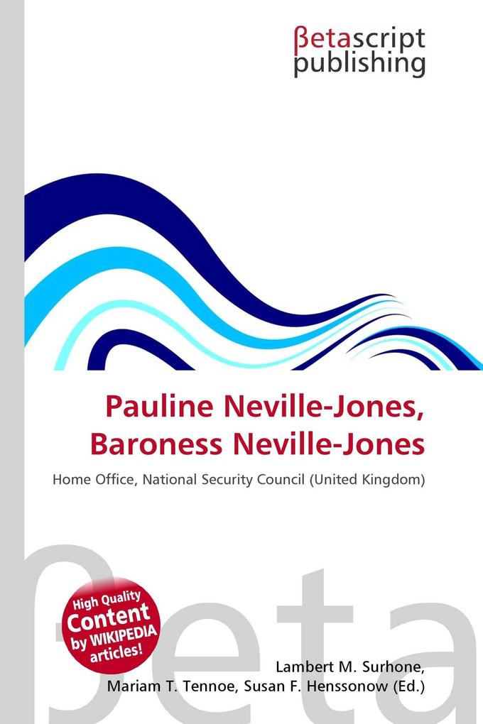 Pauline Neville-Jones Baroness Neville-Jones
