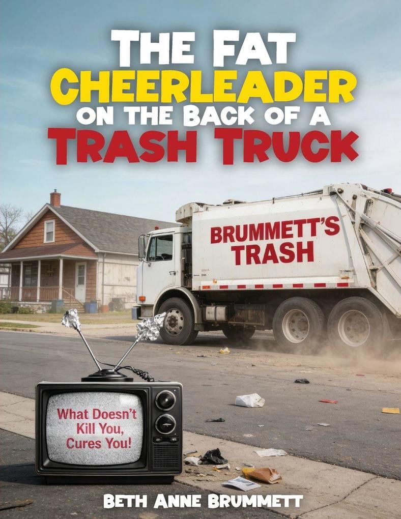 THE FAT CHEERLEADER ON THE BACK OF A TRASH TRUCK