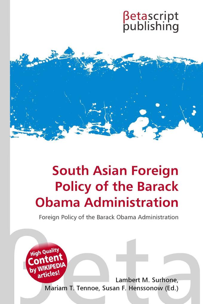 South Asian Foreign Policy of the Barack Obama Administration