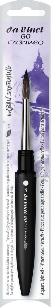 da Vinci Pinsel GO CASANEO Reise-Aquarellpinsel rund Pinsel Größe 8
