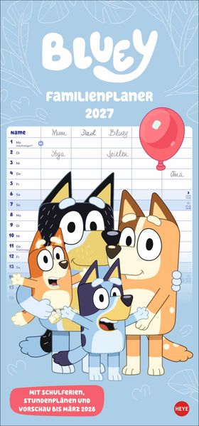 Bluey Familienplaner 2027