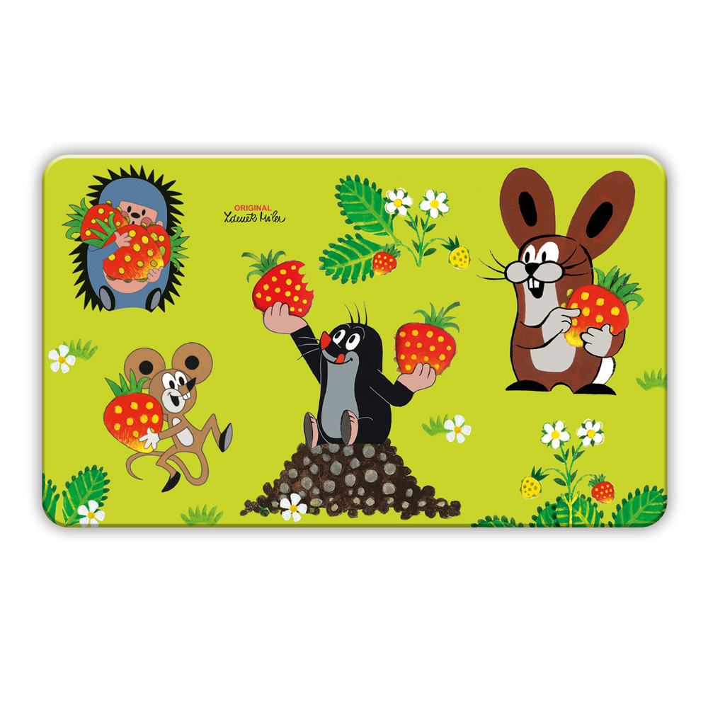 TRÖTSCH - Der kleine Maulwurf Frühstücksbrettchen Erdbeeren