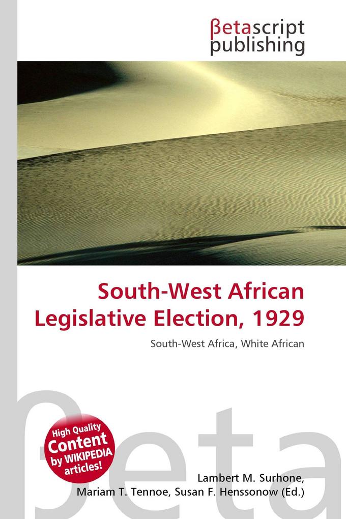 South-West African Legislative Election 1929