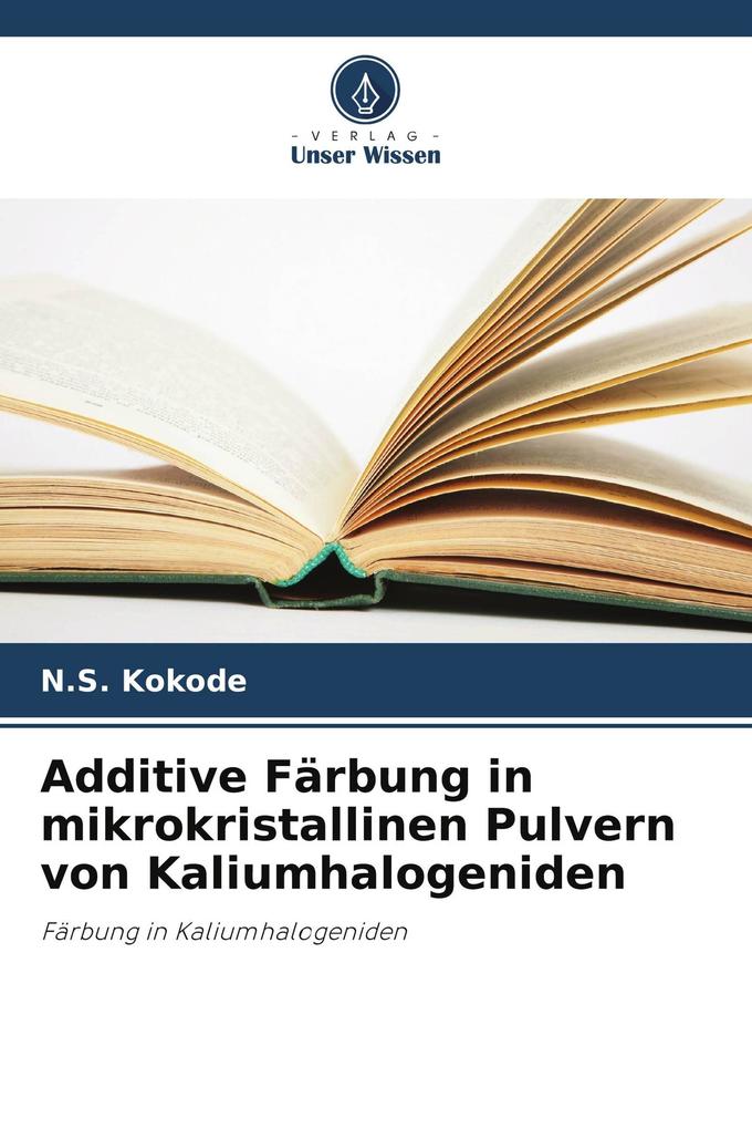 Additive Färbung in mikrokristallinen Pulvern von Kaliumhalogeniden