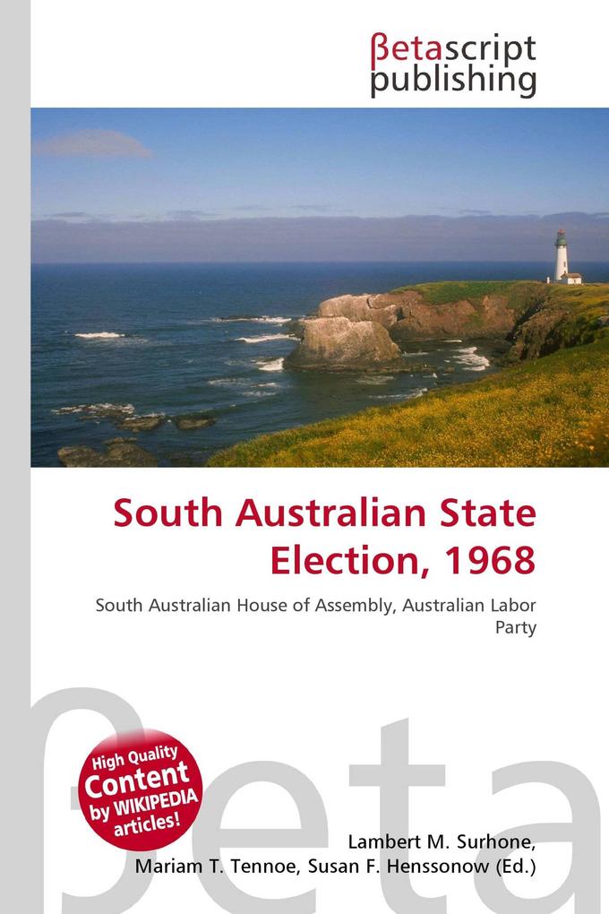 South Australian State Election 1968