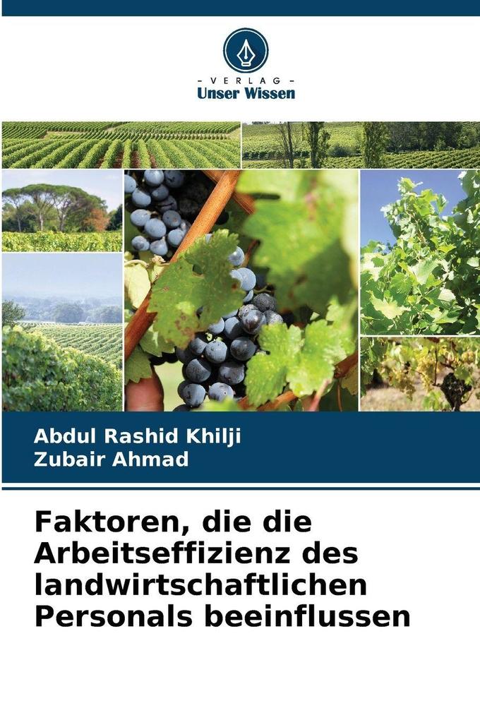 Faktoren die die Arbeitseffizienz des landwirtschaftlichen Personals beeinflussen