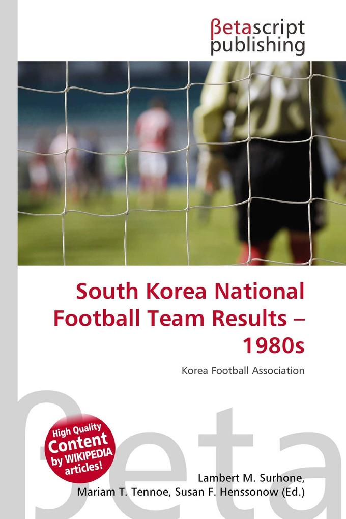 South Korea National Football Team Results - 1980s