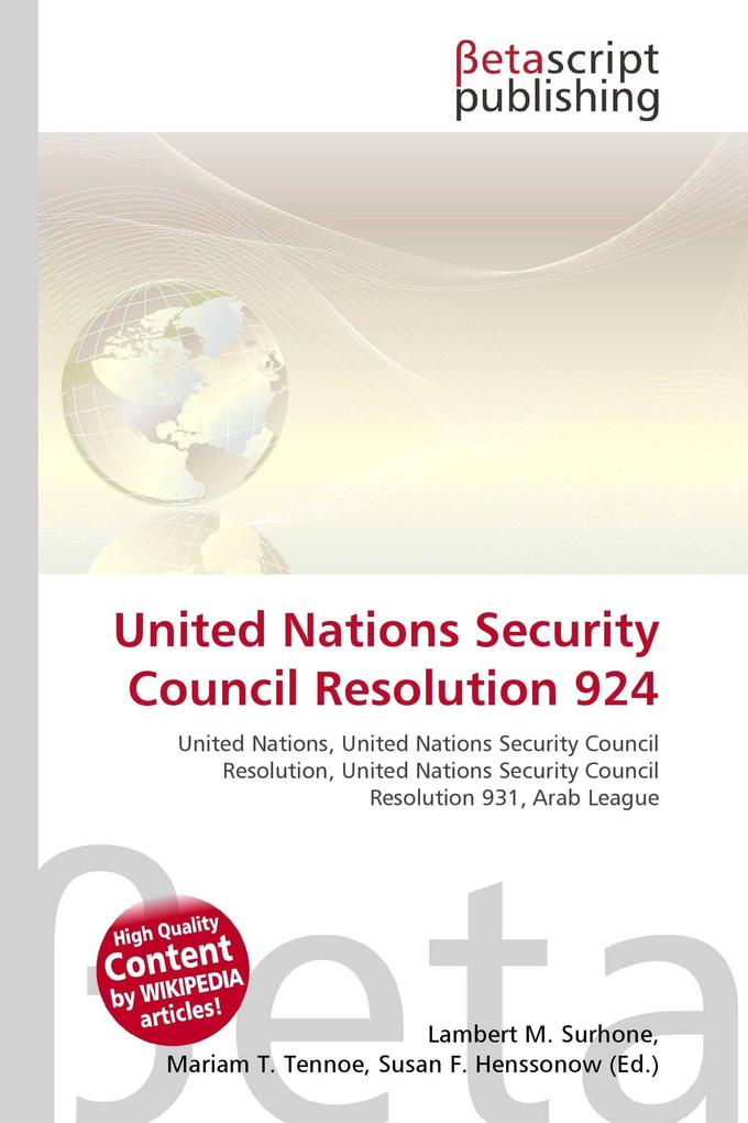 United Nations Security Council Resolution 924