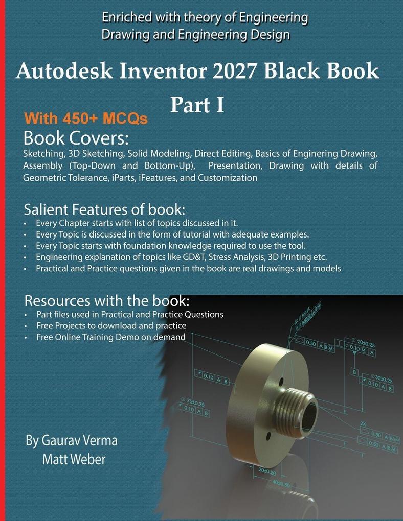 Autodesk Inventor 2027 Black Book Part I