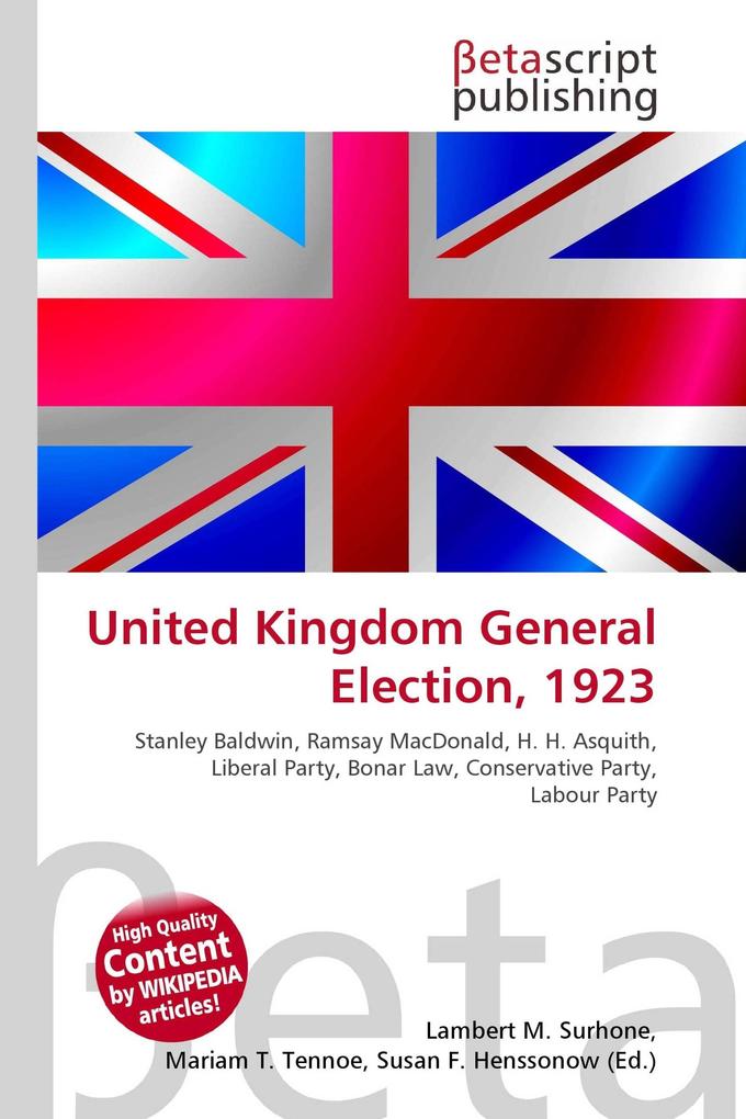 United Kingdom General Election 1923