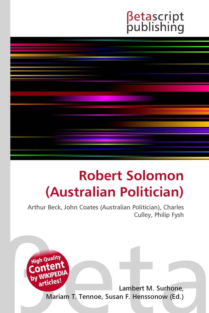Robert Solomon (Australian Politician)