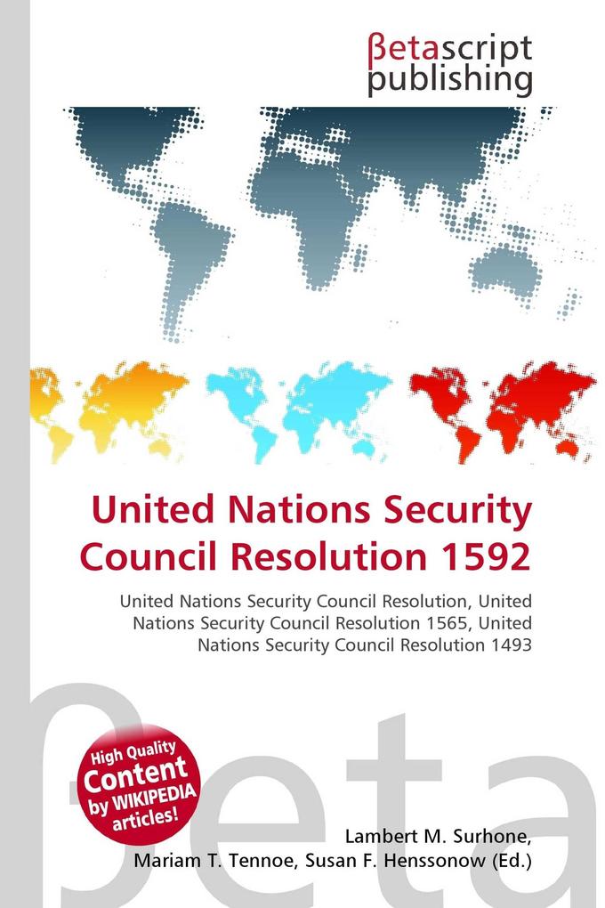 United Nations Security Council Resolution 1592